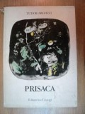 PRISACA de TUDOR ARGHEZI , ILUSTRATII de CONSTANTIN BACIU , 1976 , * PREZINTA INSEMNARI CU EVIDENTIATORUL