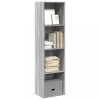 Biblioteca Gossi gri sonoma 40x30x152 cm lemn prelucrat rafturi depozitare
