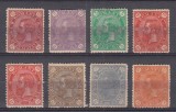ROMANIA 1890/1891 LP 45 REGELE CAROL I CIFRA IN PATRU COLTURI FILIGRAN STEMA MICA GUMA ORIGINALA SERIE CU VARIETATE SARNIERA