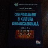 COMPORTAMENT SI CULTURA ORGANIZATIONALA- MARIAN ZAHARIA, ED A III A 244 PAG