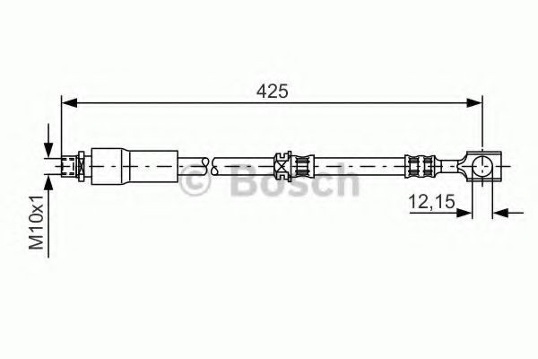 Conducta / cablu frana OPEL VECTRA C (2002 - 2016) BOSCH 1 987 476 386