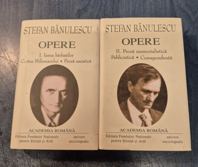 Stefan Banulescu Opere 2 volume Academia Romana foto