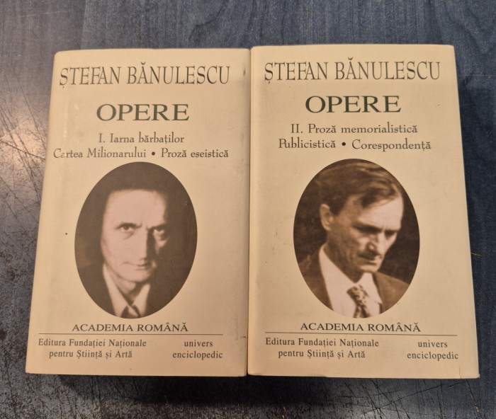 Stefan Banulescu Opere 2 volume Academia Romana