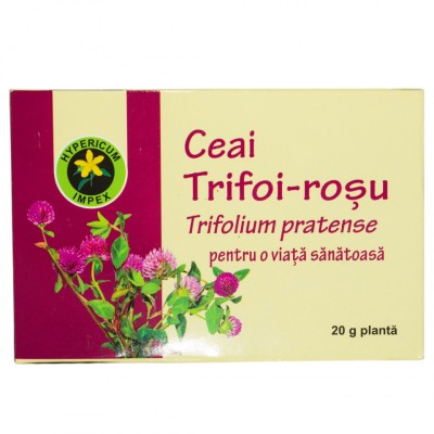 Ceai trifoi rosu 20gr hypericum foto