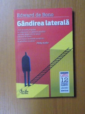 GANDIREA LATERALA , ED. a II a de EDWARD DE BONO , Bucuresti 2010 foto