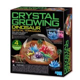 Kit experimente de crescut cristale, Dinosaur Crystal Terrarium, 4M