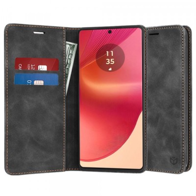 Husa pentru Motorola Edge 50 Fusion, Techsuit, Confy, Neagra foto