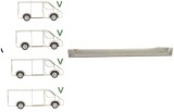 Panou reparatie usa Mercedes Sprinter 209-524 (906), 2006-2018, VW Crafter 2E 12.2005-2017 Partea Dreapta, la usa culisanta , lungime 1510 mm , inalt