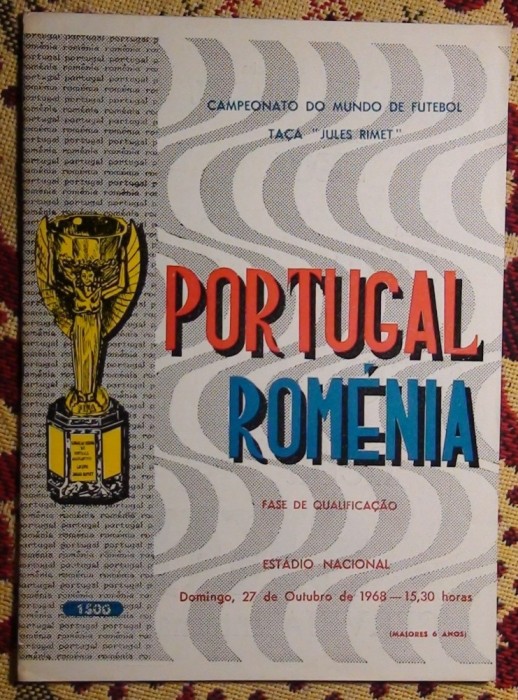 Program Portugalia - Rom&acirc;nia 1968