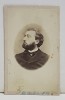 LEON GAMBETTA , FOST PRIM MINISTRU AL FRANTEI 1881 - 1882 , FOTOGRAFIE TIP C.D.V. , SFARSITULM SECOLULUI XIX
