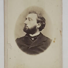 LEON GAMBETTA , FOST PRIM MINISTRU AL FRANTEI 1881 - 1882 , FOTOGRAFIE TIP C.D.V. , SFARSITULM SECOLULUI XIX