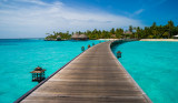 Cumpara ieftin Fototapet autocolant Drum spre Maldives, 300 x 250 cm