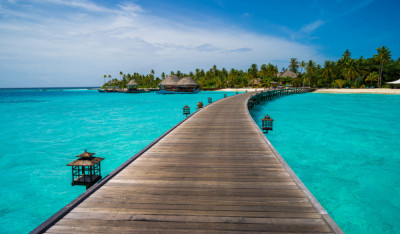 Fototapet de perete autoadeziv si lavabil Drum spre Maldives, 300 x 200 cm foto