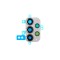 Geam Camera Samsung Galaxy A72, SM A725F Negru