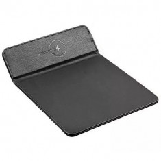 Mouse pad cu incarcare wireless rapida, negru, Gonga foto