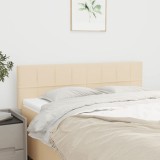 Cumpara ieftin Tăblii de pat, 2 buc., crem, 72x5x78/88 cm, textil