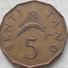 TANZANIA-5 SENTI 1972