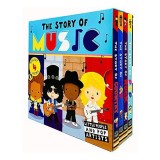Carte The Story of Music: Little People and Pop Artists pentru copii, varsta 5-8 ani, despre genuri muzicale Rock, Pop, Rap, Country