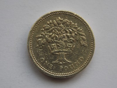 one pound 1992 GBR foto