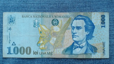 1000 Lei 1998 Romania / 1.000 / seria 1091927 foto