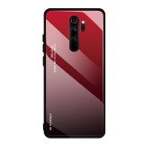 Husa XIAOMI Redmi Note 8 Pro - Ombre Glass (Rosu)