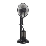 Ventilator cu Pulverizare Vapori de Apa si Umidificare, Negru, Putere 75W, Diametru 40cm, 3 Viteze