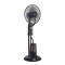 Ventilator cu Pulverizare Vapori de Apa si Umidificare, Negru, Putere 75W, Diametru 40cm, 3 Viteze