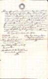 A3749N Act de v&acirc;nzare păm&acirc;nt, 1853, T&acirc;rgu Lăpuș, limba maghiară/Magyar nyelvű okirat, &ouml;r&ouml;kelad&aacute;s, Magyarlapos, 1853
