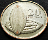Cumpara ieftin Moneda exotica 20 PESEWAS - GHANA, anul 2007 * cod 4172 = circulata, Africa