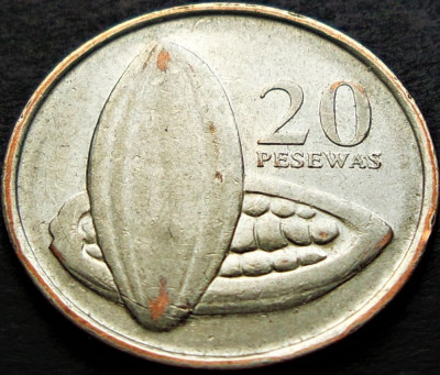 Moneda exotica 20 PESEWAS - GHANA, anul 2007 * cod 4172 = circulata foto