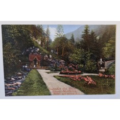 SALUTARI DIN BAILE SLANIC - MOLDOVA , VEDERE SPRE IZVORUL NR. 1 , CARTE POSTALA , INCEPUTUL SEC. XX