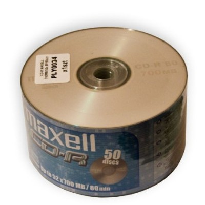 CD-R MAXELL 700MB 52X SPINDLE 50 foto