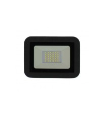 Proiector LED 20W 1600lm IP65 6500K alb rece carcasa aluminiu negru Well