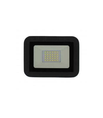Proiector LED 20W 1600lm IP65 6500K alb rece carcasa aluminiu negru Well foto