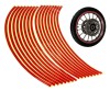 Benzi reflectorizante auto/moto, 16 bucati, 16 x 8 mm, rosu