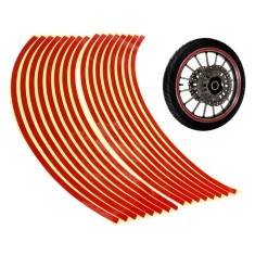 Benzi reflectorizante auto/moto, 16 bucati, 16 x 8 mm, rosu