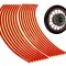 Benzi reflectorizante auto/moto, 16 bucati, 16 x 8 mm, rosu