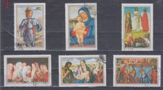 A12 S4 9 - Timbre foarte vechi - Mongolia - pictura tematica religioasa