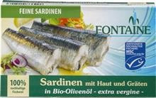 Sardine in Ulei de Masline Bio 120gr Fontain Cod: FN1520 foto