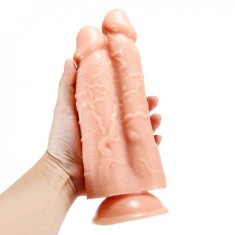 X-Men 10&amp;quot; 2-in-1 Dildo Flesh (25.4cm) - Dildo de inalta calitate, in forma de penis, cu doua capete foto
