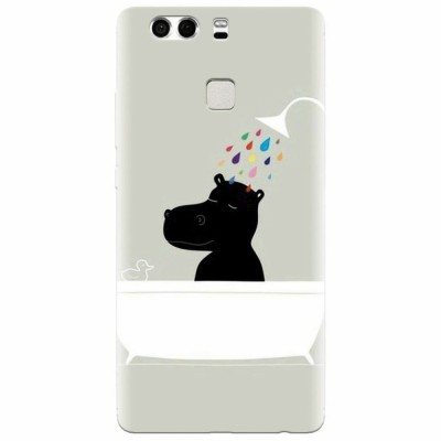Husa silicon pentru Huawei P9 Plus, Hippo Bath foto