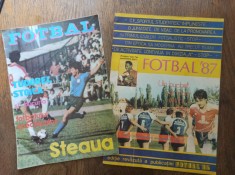 LOT DOUA REVISTE FOTBAL - FOTBAL STEAUA, 1985 + FOTBAL 1986