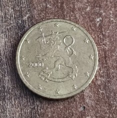 C50 - Moneda foarte veche - 50 euro centi - Finlanda - 2000