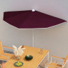Umbrela de gradina cu stalp, rosu bordo, 180x90 cm, semirotunda GartenMobel Dekor, vidaXL