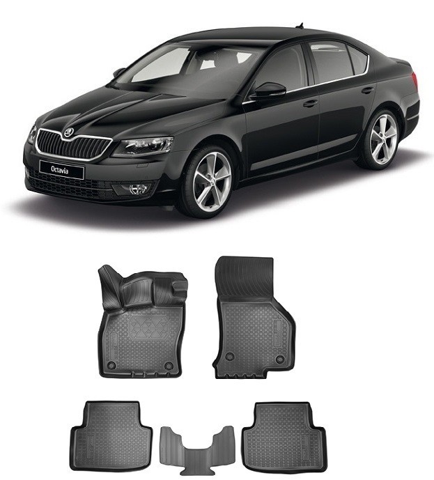 Covorase cauciuc tip tavita Skoda Octavia IV (A8) (2020-2021)