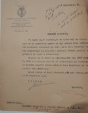 1928 Document semnat Mihail BERCEANU primaria BUCURESTI D1/ penelist, deputat