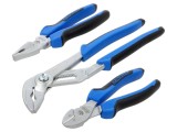 Kit 3 cleşti GEDORE cu m&acirc;ner ergonomic bicomponent