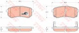 Set placute frana,frana disc HYUNDAI i10 (PA) (2007 - 2013) TRW GDB3370