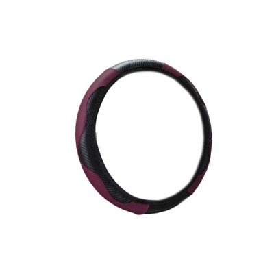 Husa Volan, model Fibre de Carbon, Negru cu Visiniu foto