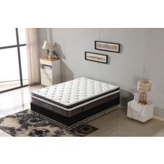 Saltea ortopedica Wolke Pocket Spring Deluxe 180x200x32 cm, cu arcuri individuale, spuma poliuretanica de 2 cm si spuma de confort de 5 cm, fermitate